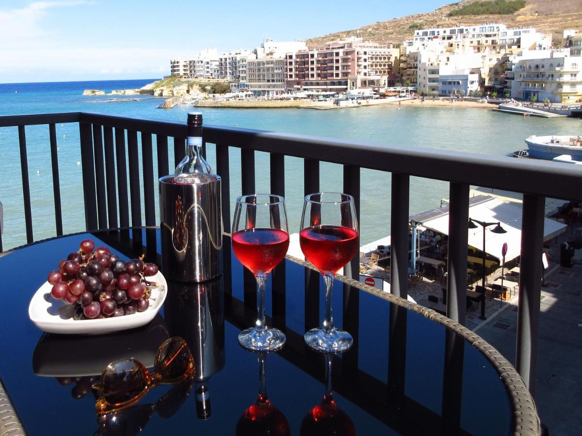 Marsalforn Sea View Beachfront Studio Apartment מראה חיצוני תמונה